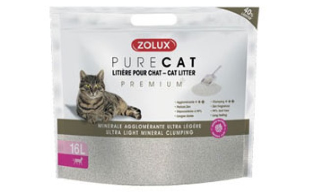 Żwirek mineralny zbrylający ultralekki Premium Purecat kod. 476 318