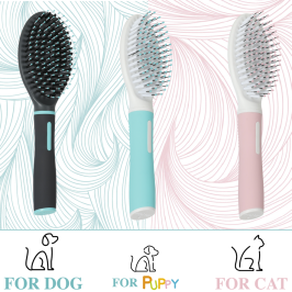 Szczotka z podwójnym włosiem ANAH