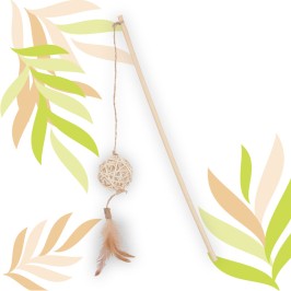 Wędka ETHI'CAT piłka z rattanu