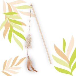 Wędka ETHI'CAT ryba z rattanu