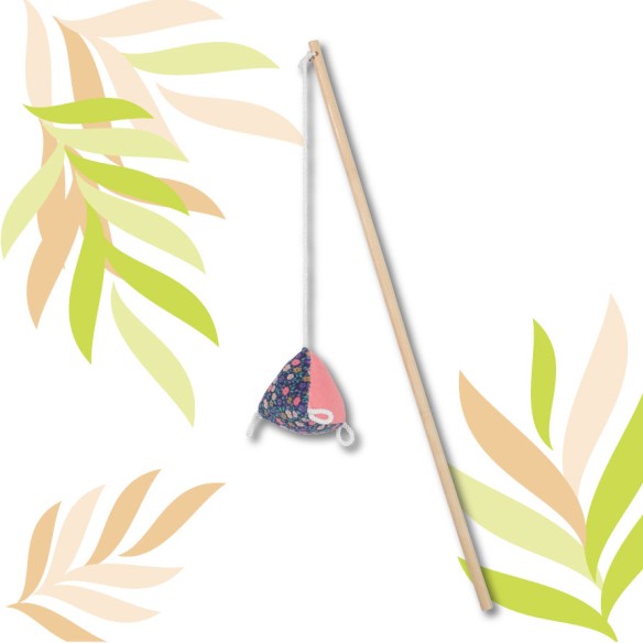 Zabawka ETHI'CAT piramidka wzór w kwiaty