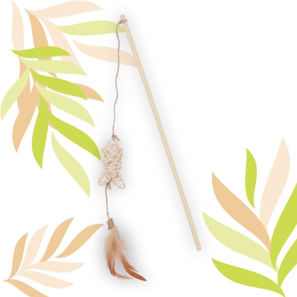 Wędka ETHI'CAT ryba z rattanu