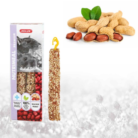 Kolba Stick dla szczura/myszy z orzechami arachidowymi