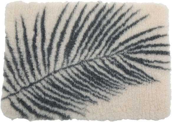 Posłanie izolujące dry bed z wzorem roślinnym - beżowe